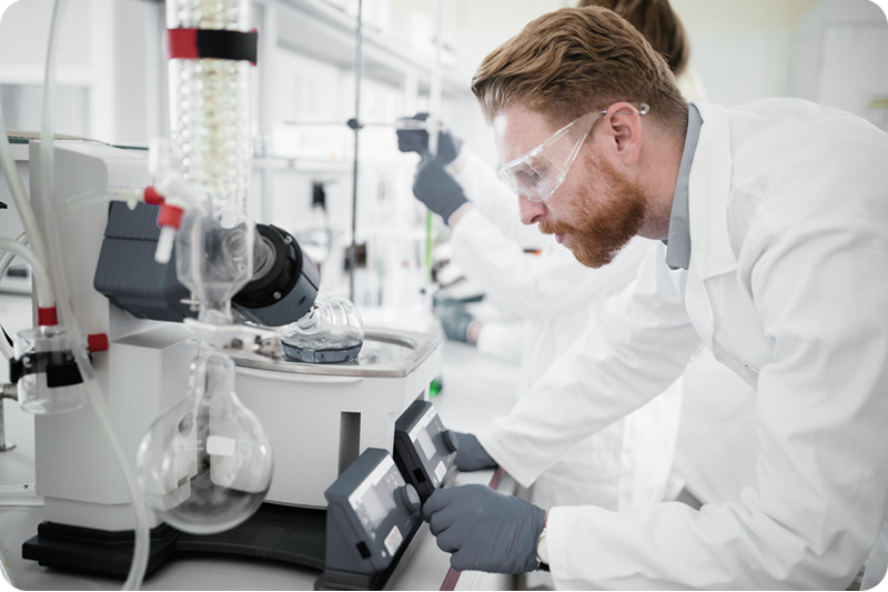 Scientist working at a laboratory