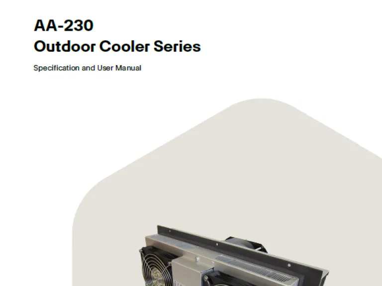 AA230 user manual cover